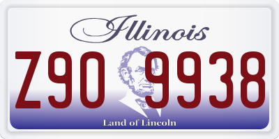 IL license plate Z909938