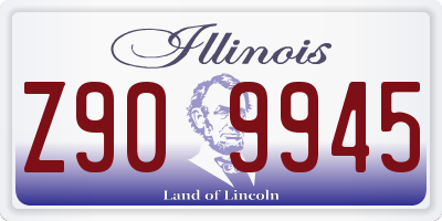 IL license plate Z909945