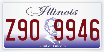 IL license plate Z909946