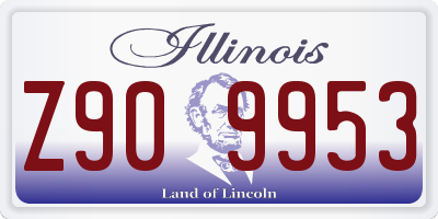 IL license plate Z909953