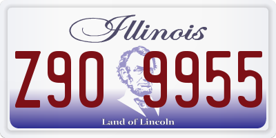 IL license plate Z909955