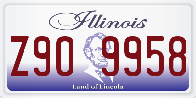 IL license plate Z909958