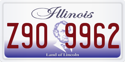 IL license plate Z909962