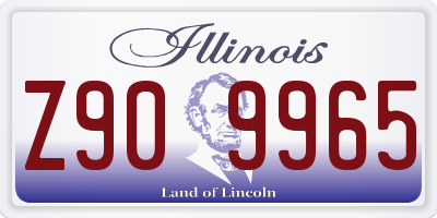 IL license plate Z909965