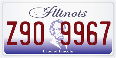 IL license plate Z909967