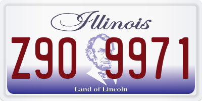 IL license plate Z909971