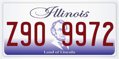 IL license plate Z909972