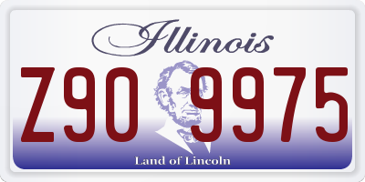 IL license plate Z909975
