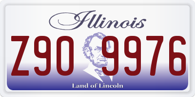 IL license plate Z909976
