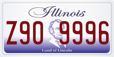 IL license plate Z909996