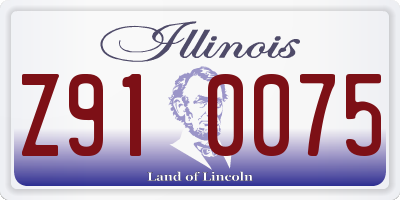 IL license plate Z910075