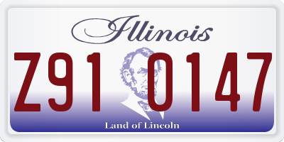 IL license plate Z910147