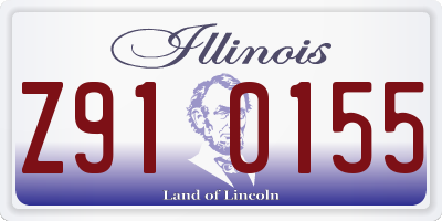 IL license plate Z910155