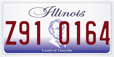 IL license plate Z910164