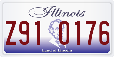 IL license plate Z910176