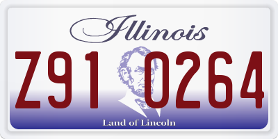 IL license plate Z910264