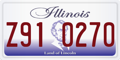 IL license plate Z910270