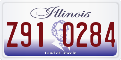IL license plate Z910284