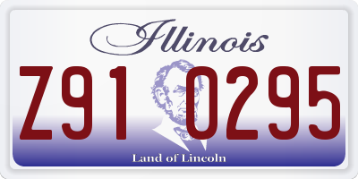 IL license plate Z910295