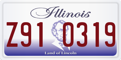 IL license plate Z910319