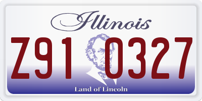IL license plate Z910327