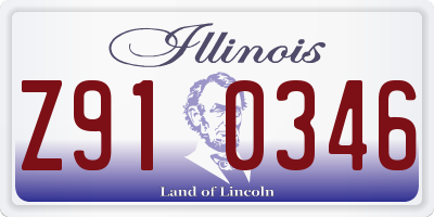 IL license plate Z910346
