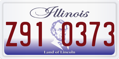 IL license plate Z910373