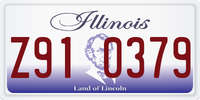IL license plate Z910379