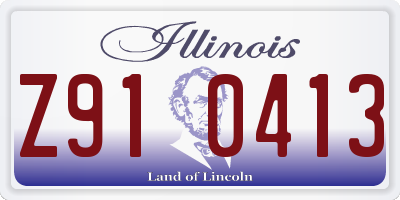 IL license plate Z910413