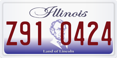 IL license plate Z910424