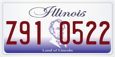 IL license plate Z910522