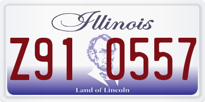 IL license plate Z910557