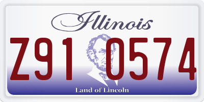 IL license plate Z910574