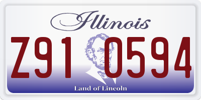 IL license plate Z910594