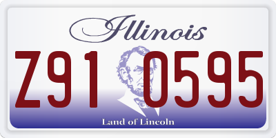 IL license plate Z910595