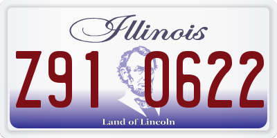 IL license plate Z910622