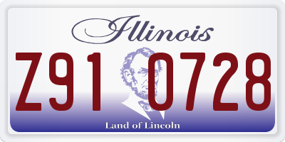 IL license plate Z910728