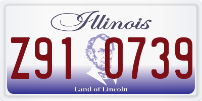IL license plate Z910739