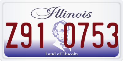 IL license plate Z910753
