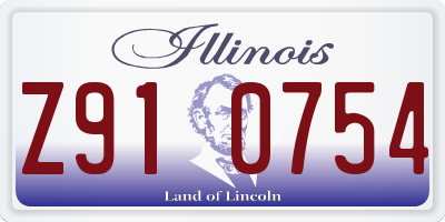 IL license plate Z910754