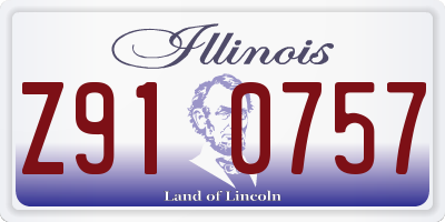 IL license plate Z910757