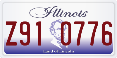 IL license plate Z910776