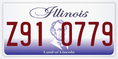IL license plate Z910779