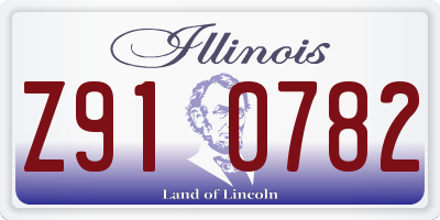 IL license plate Z910782