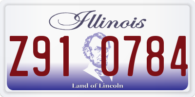 IL license plate Z910784