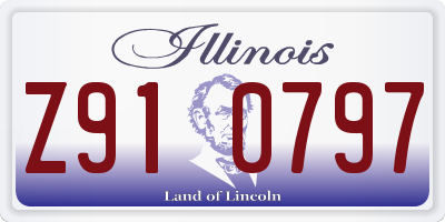IL license plate Z910797