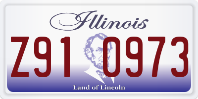 IL license plate Z910973
