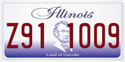 IL license plate Z911009