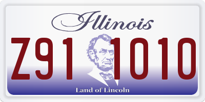 IL license plate Z911010