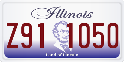 IL license plate Z911050
